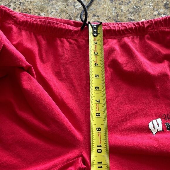 Vintage sideline Wisconsin Badgers Loose Fit Sweatpants Red wide leg size large - Picture 9 of 11